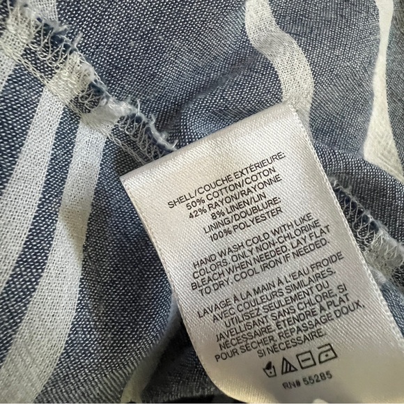 Express Ruffle Linen-Blend Mini Dress - Picture 14 of 15